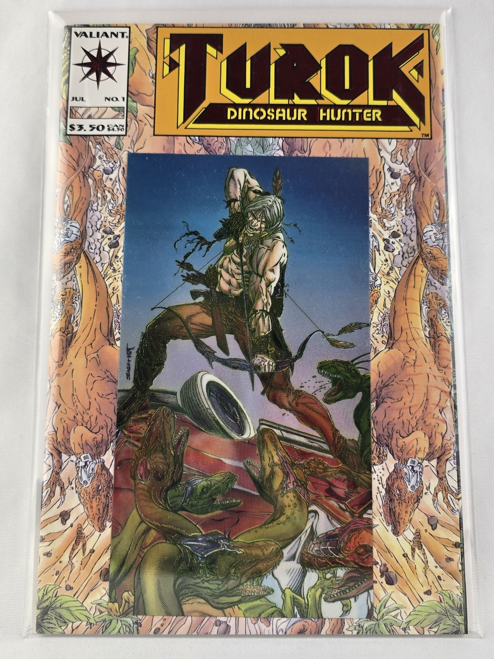 Valiant Comics TUROK DINOSAUR HUNTER #1 Gold Foil Edition Variant Cover 1993
